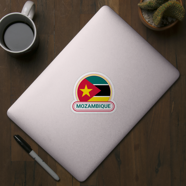 Mozambique Country Badge - Mozambique Flag by Yesteeyear